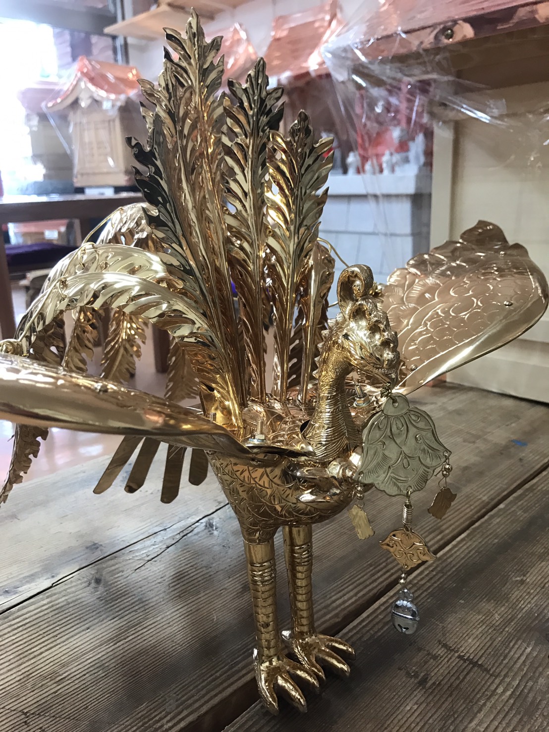 神輿 大鳥（鳳凰）修理 茨城県笠間市 下安居育成会様 ※（有）大枝建設